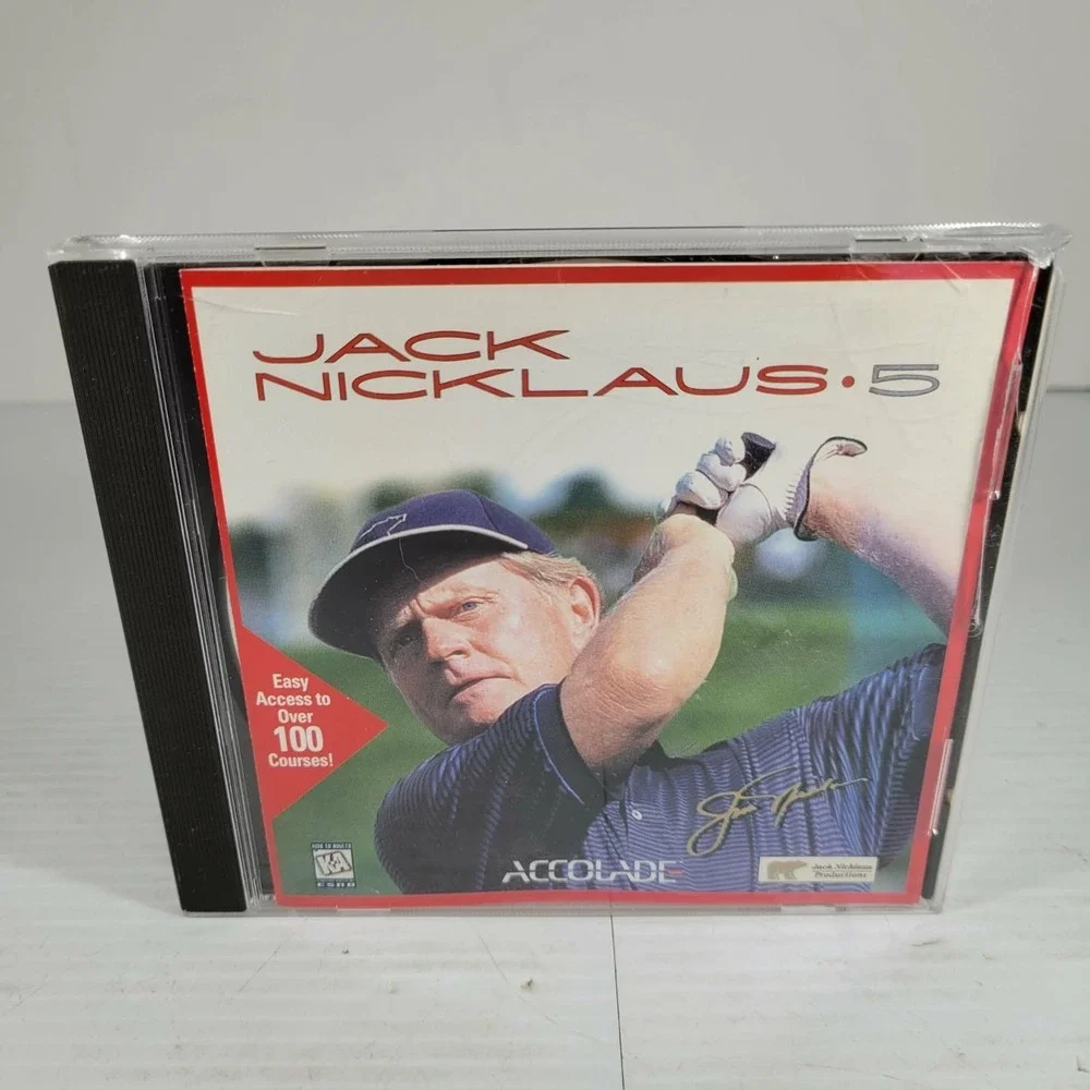 Jack Nicklaus 5 PC Golf Game Easy Access to Over 100 Courses! CD-Rom 95/98